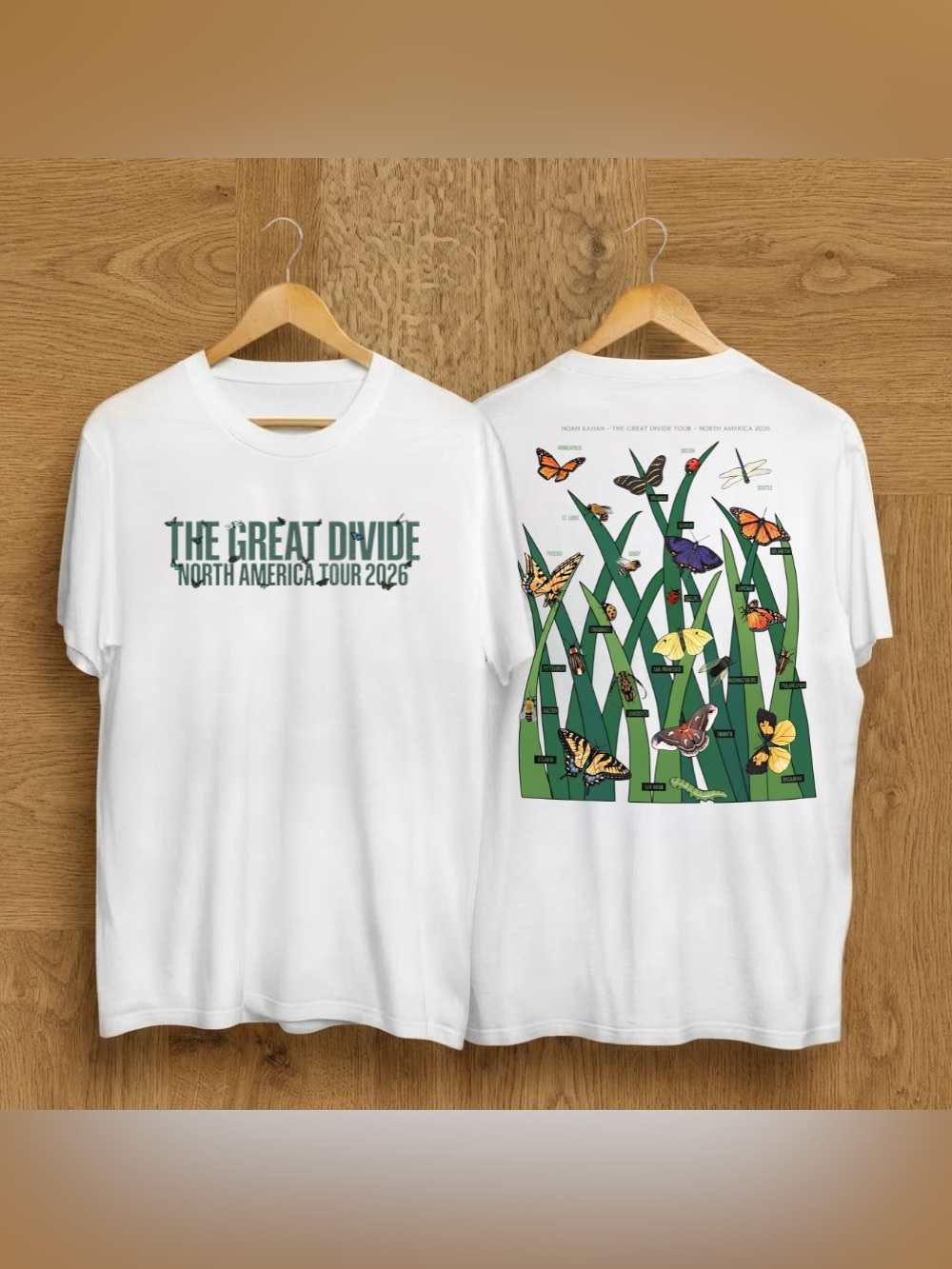 Noah Kahan The Great Divide Tour 2026 Tee | Indie Folk